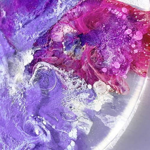 Pixiss Purple Alcohol Ink Set - 5 Shades of Highly Saturated Alcohol Ink for Epoxy Resin Supplies, Yupo Paper, Tumblers, Coasters - Resin Colorant for Epoxy Resin and Resin Art Supplies - color: Purples