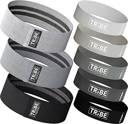 Fabric Booty Bands for Legs and Butt Workout - Resistance Bands Set (8)