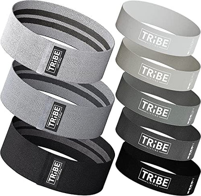 Fabric Booty Bands for Legs and Butt Workout - Resistance Bands Set (8)