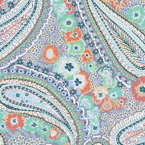 Vera Bradley Women's Recycled Lighten Up Reactive Tote Bag - color: Citrus Paisley