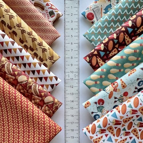 Mixed Pattern Cotton Fabric Bundle – 60 Pre-Cut Squares (8×8 inch), 100% Cotton 140 GSM, Eco Digital Print, Made in Turkey - color: Boys Fun Pack, size: 60pcs 8x8 inch