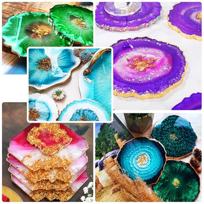 Epoxy Resin Pigment, 30 Colors Liquid Epoxy Resin, 0.35oz/10ml Each | Concentrated Translucent Resins Colorant for DIY Resin Jewelry Making, Paint, Resins Art Crafts