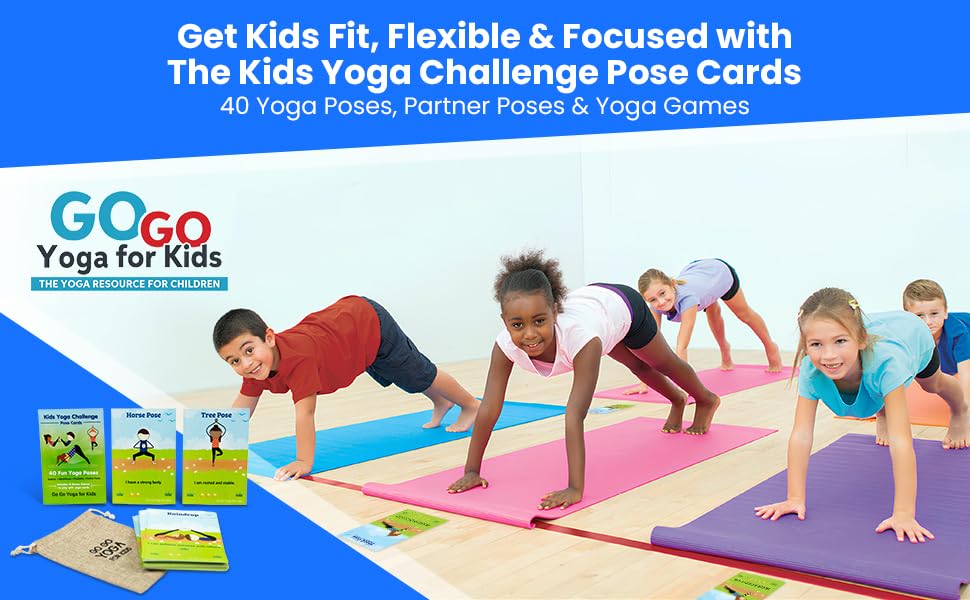 Kids Yoga Cards Challenge and Poses
