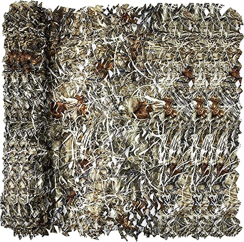 Camo Netting, Camouflage Netting, Hunting Blind Camo Net, Army Party Decorations, Sunshade Fence Nets, Lightweight, Bulk Roll, Mesh, Great for Camping, Shooting, Photograph, Car Cover, Outdoor - color: Dry Grass, size: 4.9ftx9.8ft