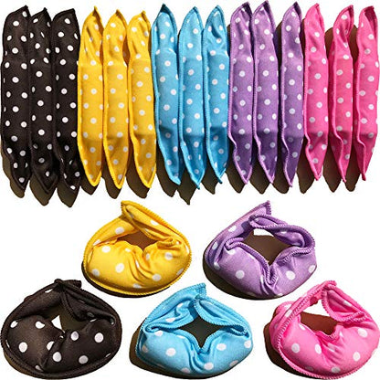 Aimin Heatless Curlers, Soft Hair Curlers To Sleep In, Overnight Heatless Curls For Long Hair, No Heat Foam Curlers, Satin Sponge Rollers For Hair (40 pcs, light colour) … - color: light colour-40