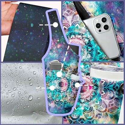 Yoga Bag for Women, Large Yoga Mat Bag Tote Carrier with Wet Dry Pocket | Water Bottle Holder & Adjustable Strap, Fits 1/2" Thick Yoga Mat for Gym, Pilates, Travel, Work - color: YOGA-03
