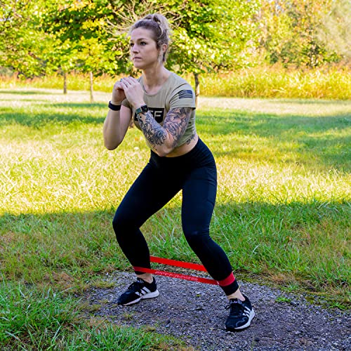 Serious Steel Fitness Mini Resistance Loop Bands | Rehab and Prehab Stretch Bands | 12" Exercise Workout Bands (Sets of 5 Pack and Sets of 10 Pack Trainer Options Available!) - color: Medium 10 Pack (2" x 12")