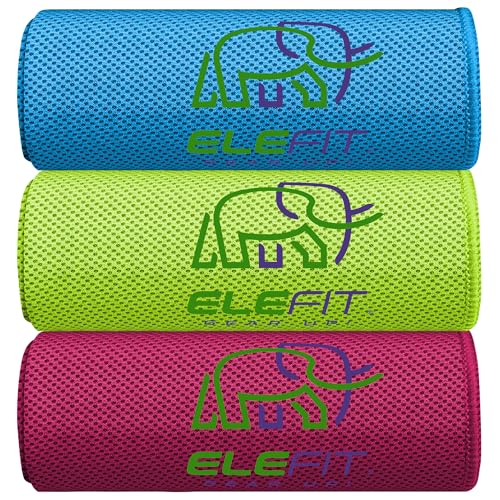 Quick-Drying Cooling Microfiber Gym Towels: Ideal for Comfortable Workout, Running, Yoga, Hiking, Trekking, Walking, Camping, and Family Outdoor Adventures - Lightweight, Portable, Sweat-Wicking