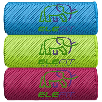 Quick-Drying Cooling Microfiber Gym Towels: Ideal for Comfortable Workout, Running, Yoga, Hiking, Trekking, Walking, Camping, and Family Outdoor Adventures - Lightweight, Portable, Sweat-Wicking