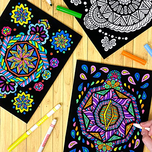 Super Pack of 18 Fuzzy Velvet Coloring Posters (Dynamic Edition) - Great for Family Time, Arts & Crafts, Travel, At Home, Care Facilities [All Ages Coloring: Girls, Boys, Adults, Toddlers, Teens]