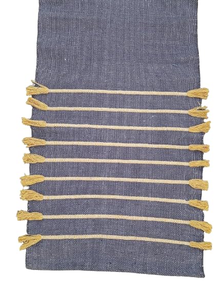 Indian Handmade100 % Organic Anti Skid Multi Colour Cotton Yoga Mat - Eco-Friendly Hand-Woven Rug - Non-Slip & Thick (24”x72”x5mm) for Hot yoga & Everyday Fitness at Home - Comfortable & Foldable Extra-Long Mat - color: Multi 16