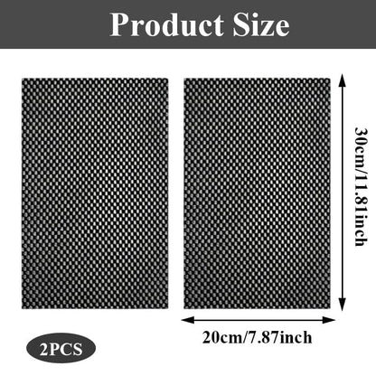 Pilates Reformer Mat, Workout Mat, Black Yoga Mat, Workout Mats for Home Gym, 2-Pack Non-Slip & Hand Grip Floor Fitness Pads - size: 7.87*11.81*0.1