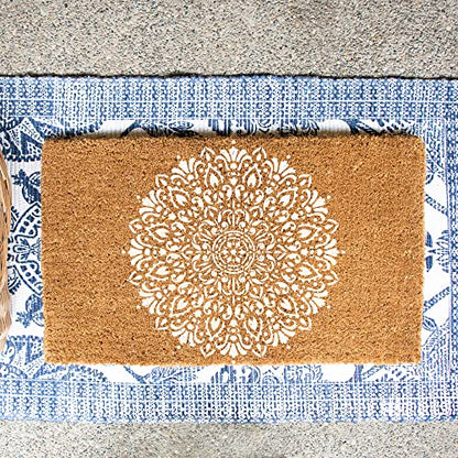 Harmony Floor Stencils - Mandala Template, Furniture Stencil - size: 20"x20"