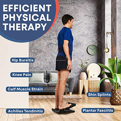 Adjustable Slant Board for Calf Stretching - Calf Stretcher Slant Board | Non-Slip Foot Incline Board - Portable Stretch Board Equipment for Ankle, Achilles Tendon, Knee, Posture Exercise