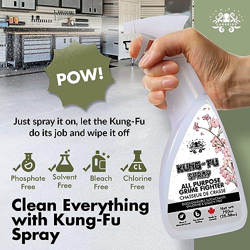 KUNG-FU SPRAY 750ML NATURAL ALL-PURPOSE DEGREASER AND GRIME FIGHTER, Plant and Mineral Based