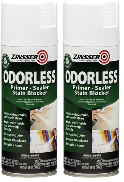 Rust-Oleum Corporation 03959 Odorless OB Stain Blocker Primer, 13 Ounce (Pack of 2), White - size: 13 Ounce (Pack of 2)
