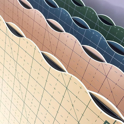 18"x12" Self Healing 3 Layer Folding Cutting Mat, Non-slip Non-reflective, Great for Crafts, Quilting, Sewing, Scrapbooking Molandi Green (Molandi Green)