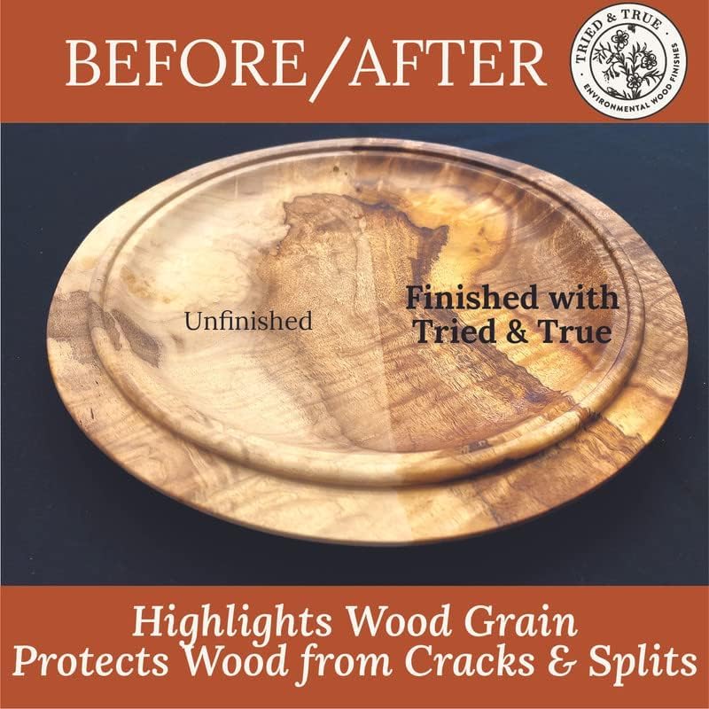 Tried & True Superior Varnish Oil Wood Finish & Sealer, 8 oz. | Natural Pine Resin & Linseed Oil, Ideal for Interior Furniture, Tables, Countertops, Food Safe, Scratch Resistant & Durable - size: 8 oz