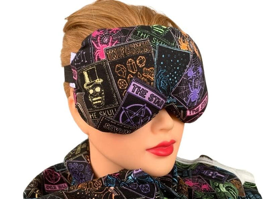 Eye Mask Lavender Eucalyptus, Sinus, Herbal Pack, Hot Cold Pack, Heat Wrap,Organic, Flax Seed, Microwave Therapy, Sleep Mask, Yoga Meditation Eye Pillow, Tarot Cards