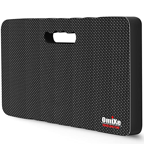 Comfy Extra Large Thick Waterproof Gardening Kneeling Pad Foam Kneeler Mat Garden Knee Pad Cushion for Gardening Planting Yard Work Prayer Yoga Mechanic Workout Baby Bath - color: Black, size: 1 Pack