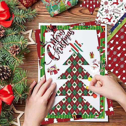 YASMEN Christmas Scrapbook Paper Pad, 12x12 Double-Sided Paper Pads for Card Making, Journals, Planner, DIY Envelopes, Greeting Cards, Decorative Art Craft -24 Sheets - color: Christmas - 12×12