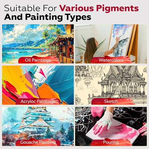 Stretched Canvas for Painting,10Pack 11X14 Inch Stretched White Blank Canvas,8 Oz Triple Primed 5/8" Profile Stretched Canvases,100% Cotton,Canvas for Painting, for Acrylics, Oils - style: 10 PACK 11X14