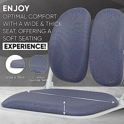 Ergonomic Dual-Backrests Floor Chair with Back Support (Grey) | Reduce pressure on your back by up to 50% - color: Grey