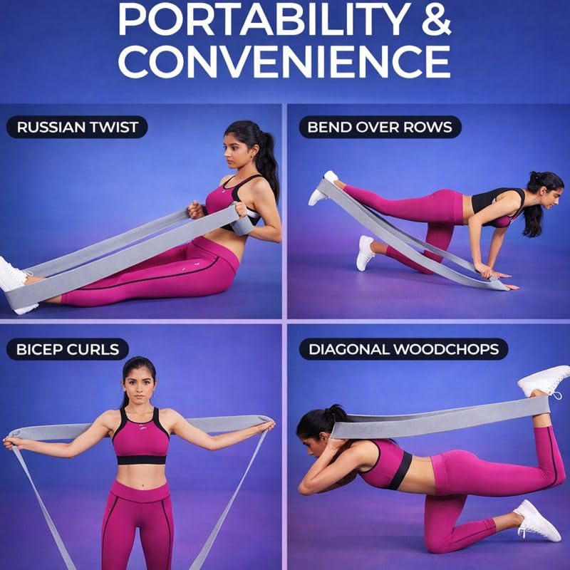 76 Inch Extended Length Resistance Bands - Heavy Duty Elastic Fabric & Natural Rubber Long Workout Loop for Pull Up Assist, Vertical Jump Training, Mobility & Full Body Fitness - color: 회색.