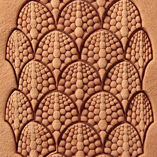 DandS ltd Leather Stamp Tool Kit, Dragon Scale, Professional Steel Craft Tool for Leatherworking, Embossing, Carving & Stamping Leather Projects, Belts & DIY Projects Compatible with Mallet #392KIT - color: Dragon Scale Kit