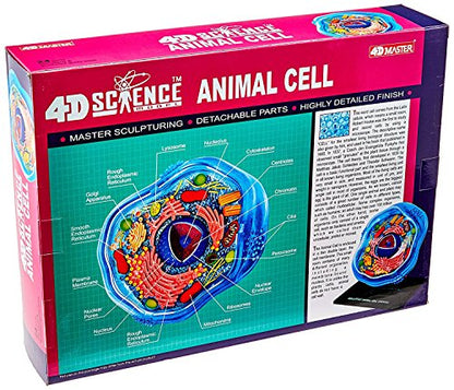 Famemaster 4D-Science Animal Cell Anatomy Model Coral, Black, Mint Green, Beige, Gold, Rose Gold