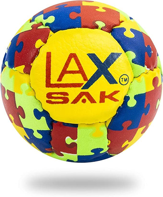 Soft Practice Lacrosse Balls,1, 2, 3, 6, 12, 24, 36, 60, & 120 Packs - Same Weight & Size as a Regulation Lacrosse Balls, Great for Indoor & Outdoor Practices, Less Bounce & Minimal Rebounds - color: Puzzle, size: 1 Pack
