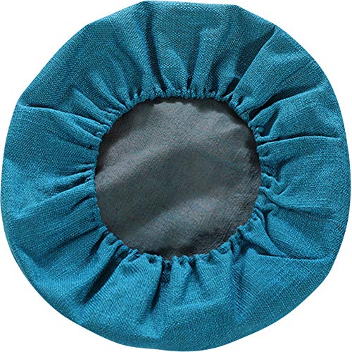 Round Floor Pillow Cover Tatami Floor Cushion Cover Straw Japanese Futon Cover Meditation Seating Ottoman Throw Protector for Living Room Indoor Outdoor Peacock Blue,23.62 inches - color: Peacock, size: 23.62 inches