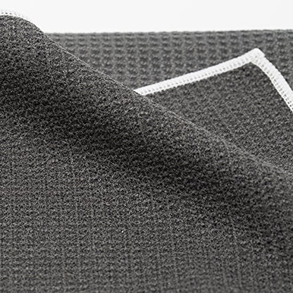 Shandali Hot Yoga Towel - Mat-Sized, Microfiber, Super Absorbent, Anti-Slip, Injury Free, 24" x 72" - Best Bikram Yoga Towel - Exercise, Fitness, Pilates Gear - color: Gray
