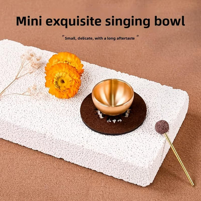 MIni Singing Bowl Set Meditation Sound Bowl for Yoga, Meditation & Relaxation, Mindfulness,chakra balancing, Stress Relief, Self-Regulation, Unique Spiritual Gifts for Women and Men