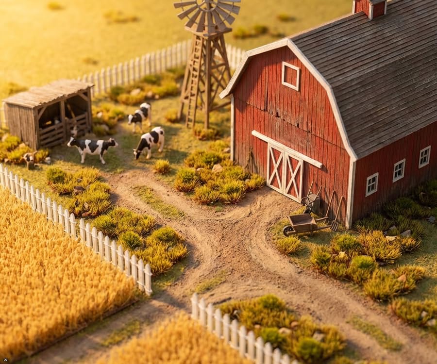 Kai Dream Miniature Static Grass and Stone Bush Clusters for Diorama, Train Landscape, Railroad Scenery, Wargaming (Autumn Yellow) - color: Autumn Yellow