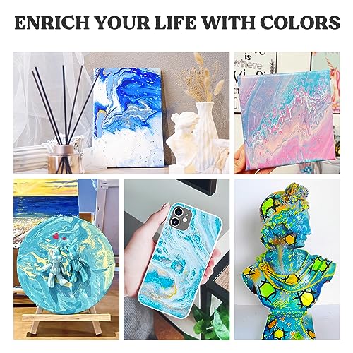LET'S RESIN 17oz Silicone Split Cup with Handle, 5 Channels | Thick reusable 500 ml cup has five channels and a handle for controlled acrylic paint pouring and resin art - size: 1 Cup (17 oz)