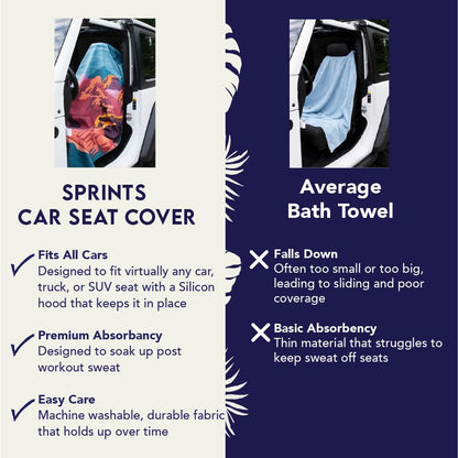 Sprints Athletic Running Towel, Full-Sized, Car Seat Cover - Performance Microfiber… (Grizzly Guide) - color: Grizzly Guide