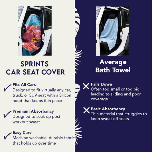 Sprints Athletic Running Towel, Full-Sized, Car Seat Cover - Performance Microfiber… (Grizzly Guide) - color: Grizzly Guide