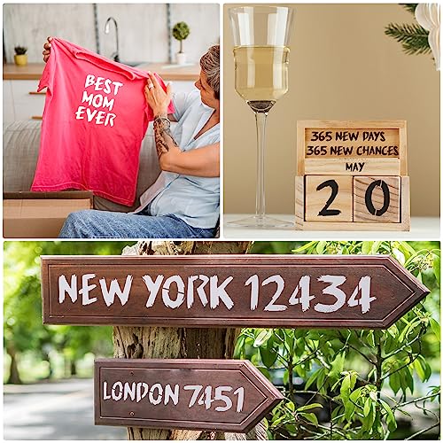 36Pcs Letter Stencils, Reusable Numbers & Alphabet Stencils, 8 inch,Cursive | Reusable, Numbers & Alphabet, For Painting on Wood, Wall, Fabric, Rock, Chalkboard, Signage, Spray Painting Compatible - size: 8 IN