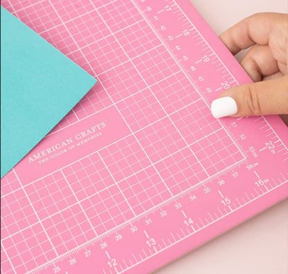 Pink Double-Sided Self-Healing Cutting Mat-18"X24"