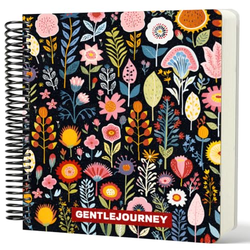 Hardcover Sketchbook,7.2"x 8.3"Spiral Bound Drawing Pad,Vintage Folk Floral | 150gsm(92lb)Acid-Free Thick Paper,Blank Art Journal for Adults,Artists&Beginners,Ideal for Sketching,Doodling and Mixed Media - color: vintage folk floral