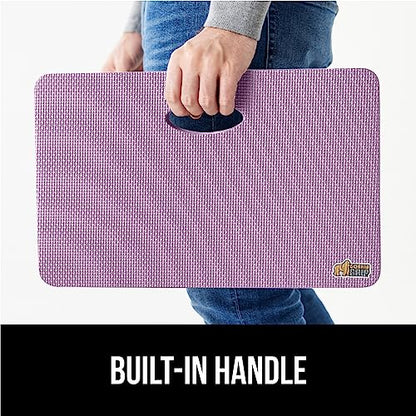 GORILLA GRIP® Extra Thick Foam Kneeling Pad for Gardening, 17.5x11 Purple - color: Purple