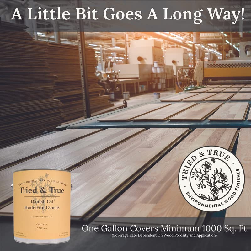 Tried & True Superior Varnish Oil Wood Finish, Pint | Natural Pine Resin & Linseed Oil, Ideal for Interior Furniture, Tables, Countertops, Non-Toxic, Scratch Resistant & Durable - size: Pint