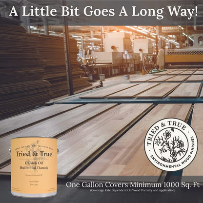 Tried & True Superior Varnish Oil Wood Finish, Pint | Natural Pine Resin & Linseed Oil, Ideal for Interior Furniture, Tables, Countertops, Non-Toxic, Scratch Resistant & Durable - size: Pint