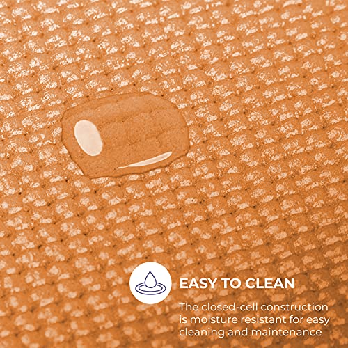 Voyage 5mm Studio Yoga Mats, 4 Pack, 72x24in - color: Orange