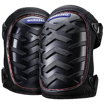 WORKPRO Knee Pads, Gel Cushion Safety Kneepads - style: Buckle