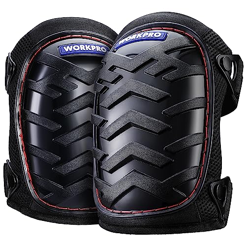 WORKPRO Knee Pads, Gel Cushion Safety Kneepads - style: Buckle