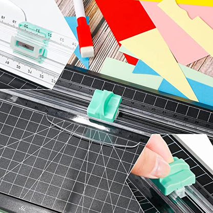 Mudder 10 Pcs Paper Cutter Replacement Blades for A4,Mint Green | Cutting Replacement Blades, Refill for A4 Black and White Paper Trimmer, For Office school - color: Mint Green
