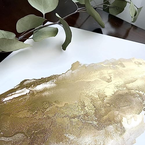 Gold and Silver Alcohol Inks(.5oz) with Ink Air Blower - .5oz Metallic Alcohol Pigment Resin Dye, Alcohol Inks for Epoxy Resin - Mini Craft Air Blower for Card Making, Embossing, Inks, etc