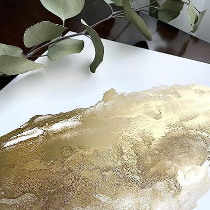 Gold and Silver Alcohol Inks(.5oz) with Ink Air Blower - .5oz Metallic Alcohol Pigment Resin Dye, Alcohol Inks for Epoxy Resin - Mini Craft Air Blower for Card Making, Embossing, Inks, etc
